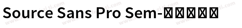 Source Sans Pro Sem字体转换